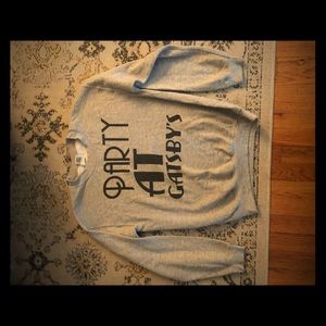 VintageStyle Crewneck Sweatshirt Party at Gatsby’s
